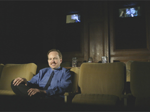 Michael S. Hall in the Wilshire Screening Room